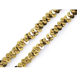 Galon elastic cu paiete 10 mm - Auriu (1 Metru)