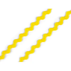 Bandă zig-zag 3,5 mm - Galben (28 Metri)