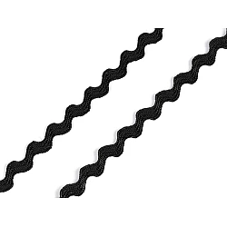 Bandă zig-zag 3,5 mm - Negru (28 Metri)