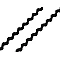Bandă zig-zag 3,5 mm - Negru (28 Metri)