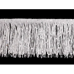 Franjuri cu paiete 10 cm - Alb (1 Metru)