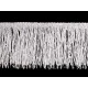 Franjuri cu paiete 10 cm - Alb (1 Metru)
