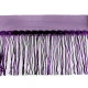 Banda / galon organza cu franjuri din paiete, latime 20 cm - Mov purpuriu (1 Metru)