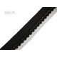 Paspoal / vipușcă cu strasuri și tul, lățime 15; 20 mm - Negru (1 Metru)