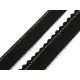 Paspoal / vipușcă cu strasuri și tul, lățime 15; 20 mm - Negru (1 Metru)