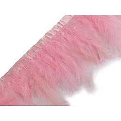 Bandă din pene de curcan, latime 9-12 cm - Roz deschis (2 Metri)
