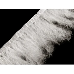 Bandă din pene de curcan, latime 9-12 cm - Off white (2 Metri)