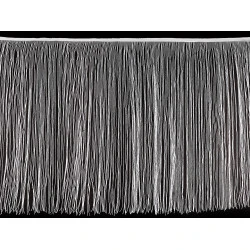 Franjuri cu lurex, latime 50 cm - Alb (1 Metru)