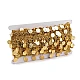 Banda/galon shakira cu monede, latime 38 mm - Auriu (1 Metru)
