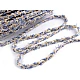 Galon impletit cu paiete mici, latime 10 mm - Gri deschis (1 Metru)