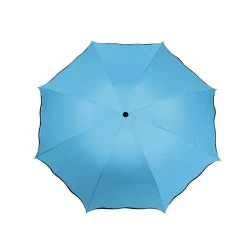 Umbrelă pliabilă femei magic - Albastru azur (1 Bucată)