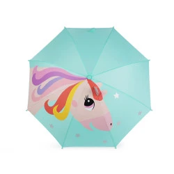 Umbrelă pentru copii unicorn, dinozaur - Verde mentă (1 Bucată)