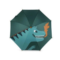 Umbrelă pentru copii unicorn, dinozaur - Verde închis (1 Bucată)