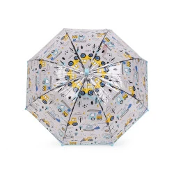 Umbrelă transparentă copii - Bleu nu-mă-uita (1 Bucată)