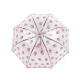 Umbrelă transparentă pop-up pentru copii, căpșuni - Verde (1 Bucată)