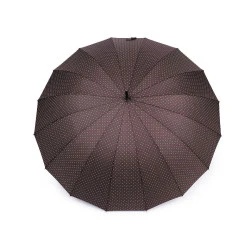 Umbrelă clasică femei, deschidere automată - Maro (1 Bucată)