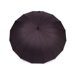 Umbrelă clasică femei, deschidere automată - Negru (1 Bucată)