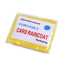 Pelerină de ploaie pentru adulți, de unică folosință - Galben (1 Bucată)