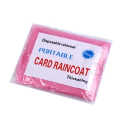 Pelerină de ploaie pentru adulți, de unică folosință - Roz deschis (1 Bucată)