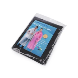 Pelerină de ploaie pentru adulți - Negru (1 Bucată)