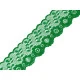 Dantelă sintetică, lățime 36 mm - Verde pastel (1 Metru)