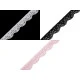 Dantelă elastică, lățime 16 mm - Negru (25 Metri)