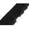 Bandă plisată, lățime 78 mm - Negru (1 Metru)