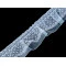 Bandă de dantelă cu volănașe 40 mm - Albastru deschis (1 Metru)