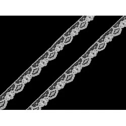 Dantela din nailon latime 14 - Alb (1 Metru)