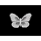 Aplicatie din dantela fluture - Off white (10 Bucăți)