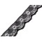 Dantela din nailon latime 40 mm - Negru (1 Metru)