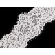Dantela frantuzeasca elastica latime 90 mm - Negru (1 Metru)