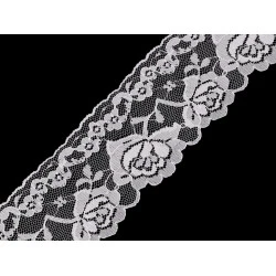 Dantela din nailon latime 70 mm - Alb (1 Metru)