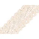 Dantelă / inserție brodată, lățime bobină 60 mm - Ecru deschis (1 Metru)