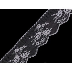 Dantela din nailon latime 65 mm - Alb (1 Metru)