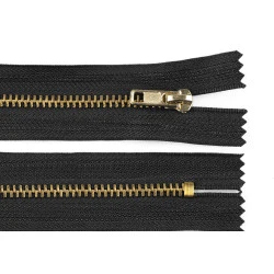 Fermoar metalic nedetașabil no 4 lungime 10 cm - Negru (1 Bucată)