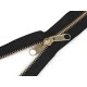 Fermoar cort din alama, no 5 cu glisor fata-verso, lungime 250 cm - Negru (5 Bucăți) Fermoar cort din alama, no 5 cu glisor fata-verso, lungime 250 cm - Negru (5 Bucăți)