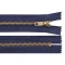 Fermoar metalic no 5 lungime 10 cm (blugi) - Albastru închis (1 Bucată)