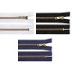 Fermoar metalic no 5 lungime 16 cm (blugi) - Albastru închis (25 Bucăți)