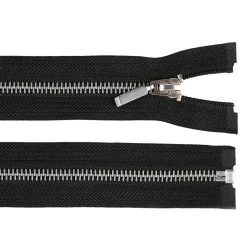 Fermoar metalic detașabil, no 5 lungime 80 cm - Negru (1 Bucată)