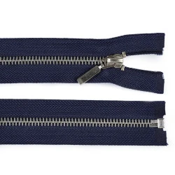 Fermoar metalic detașabil, no 5 lungime 80 cm - Albastru închis (1 Bucată)