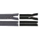 Fermoar metalic detașabil, no 5 lungime 85 cm - Negru (25 Bucăți)