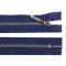 Fermoar metalic nedetașabil jeans, no 5 lungime 16 cm - Albastru închis (1 Bucată)