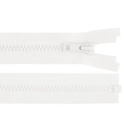 Fermoar plastic ykk no 5 , lungime 60 cm - Alb (1 Bucată)
