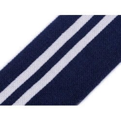 Bandă tricot elastic metraj, lățime 60 mm - Albastru închis (1 Metru)