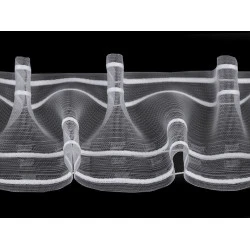 Rejansă transparentă zig-zag, lățime 10 cm - Transparent (1 Metru)