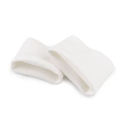 Tricot din bumbac elastic pentru mâneci lățime 14 cm - Crem foarte deschis (1 Pereche)