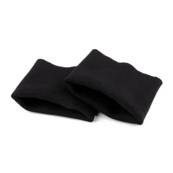 Tricot din bumbac elastic pentru mâneci lățime 14 cm - Negru (1 Pereche)
