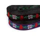 Banda cu motiv tradițional lățime 15 cm - Negru (18 Metri)