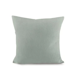 Față de pernă, culoare uni, cu model delicat, 45x45 cm - Gri verzui deschis (2 Bucăți)